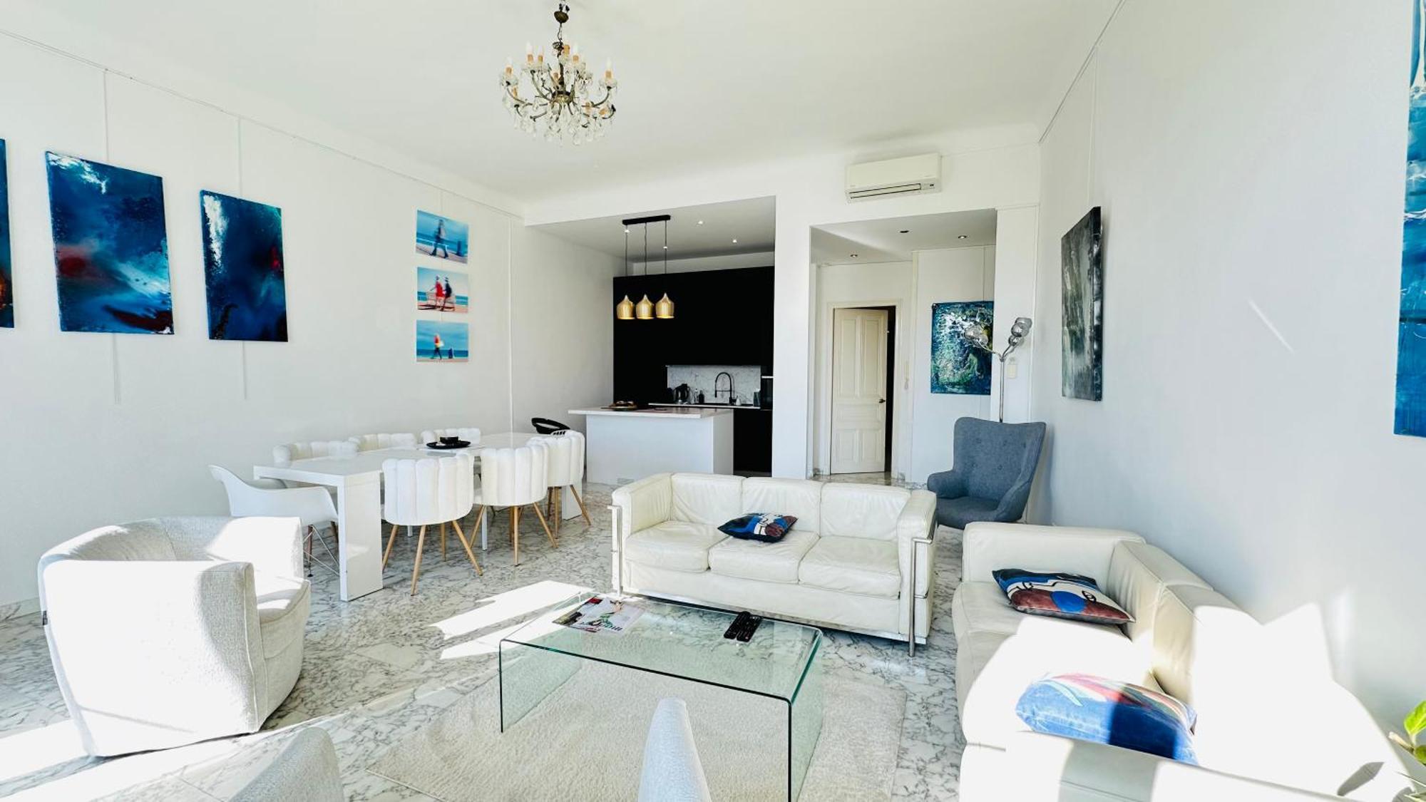 Spacious 3 Bedroom Flat Nice Center - Magnificent View-Parking Zewnętrze zdjęcie